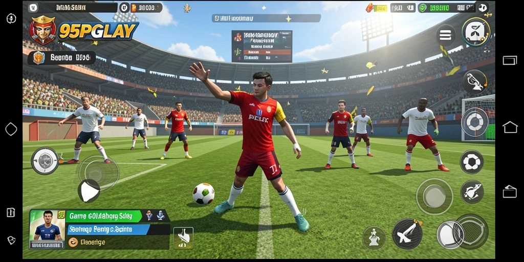 Screenshot gameplay <strong>95PGPLAY</strong> yang menunjukkan aksi seru di lapangan.