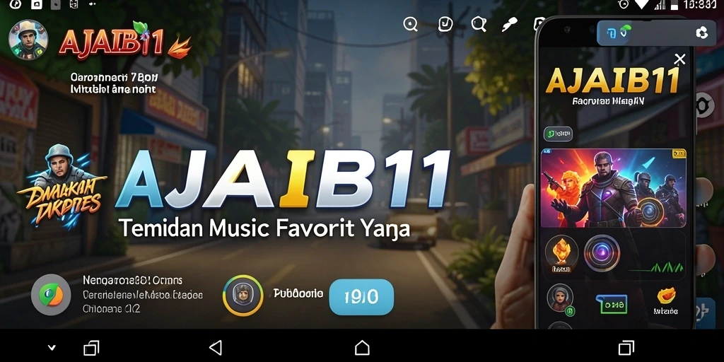 Tampilan menarik dari gameplay AJAIB11 saat menjelajahi musik.