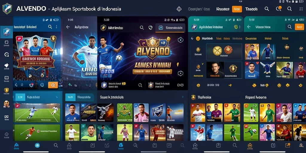 Tampilan menarik dari gameplay taruhan olahraga di ALVENDO.