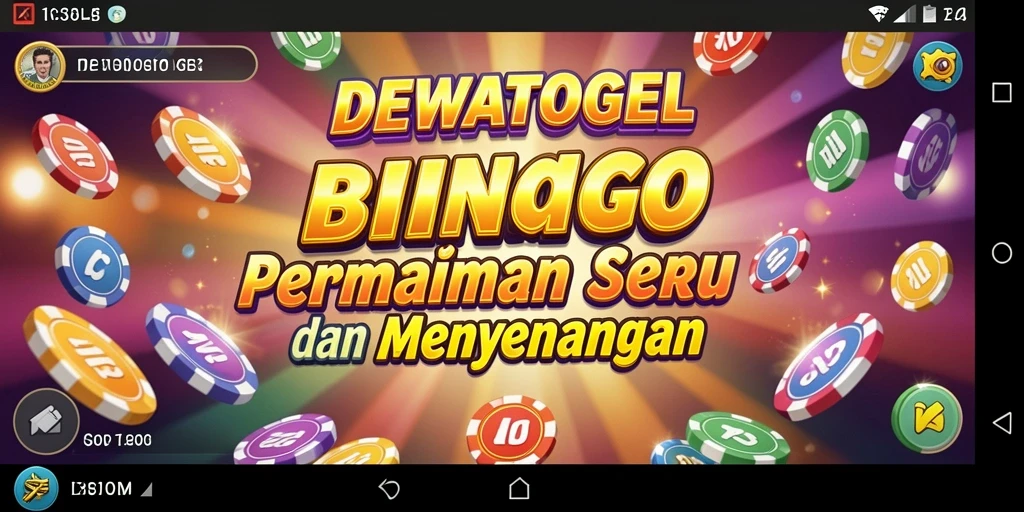 Tampilan menarik dari gameplay Bingo di DEWATOGEL.