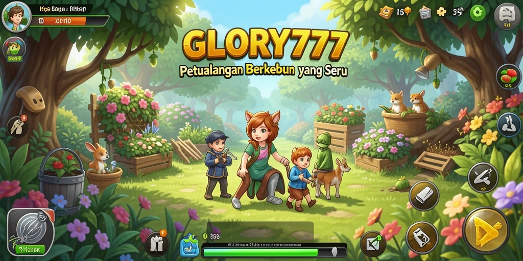 Screenshot gameplay menunjukkan suasana bercocok tanam yang seru.