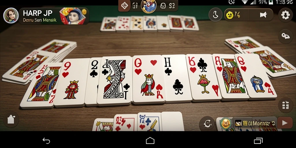 Gameplay HARAPJP yang menegangkan dan seru dalam permainan Domino.
