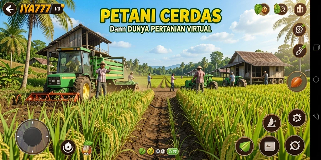 Tampilan gameplay menarik dalam IYA777 dengan aktivitas bertani.