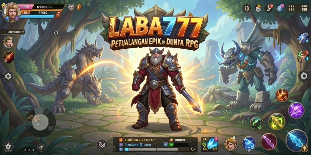 Screenshot permainan LABA777 menampilkan petualangan RPG yang seru dan grafis menawan.