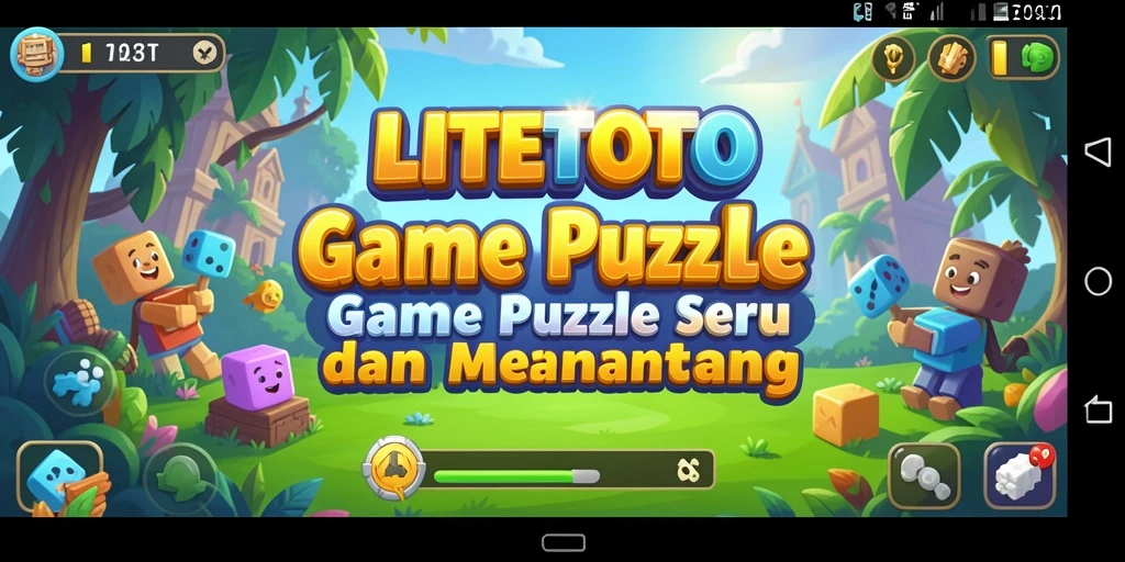 Tampilan gameplay LITETOTO yang seru dan menantang untuk pemecahan teka-teki.