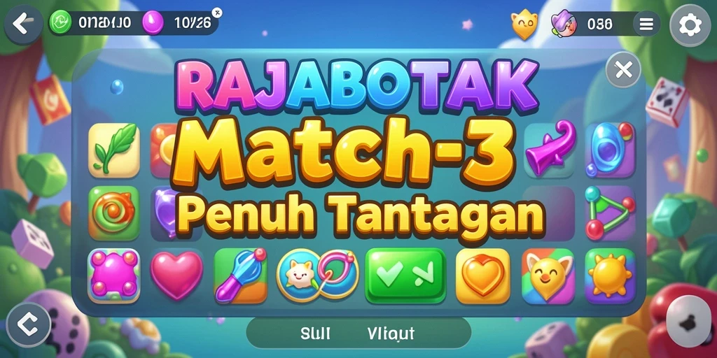 Tampilan menarik dari gameplay <strong>RAJABOTAK</strong> saat mencocokkan karakter.