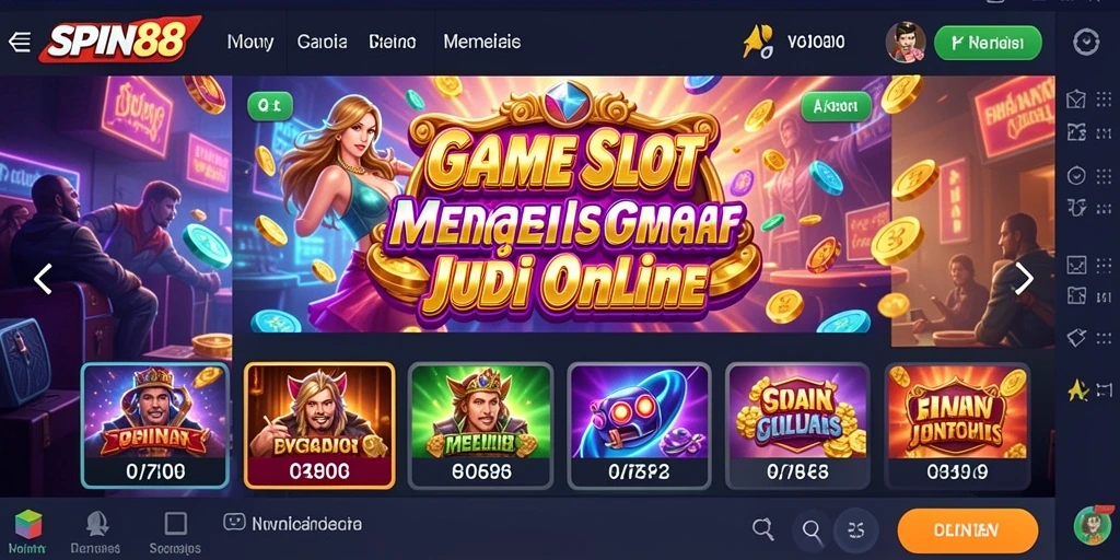 Screenshot gameplay SPIN88 menampilkan keseruan bermain Slot dengan grafis yang menarik.