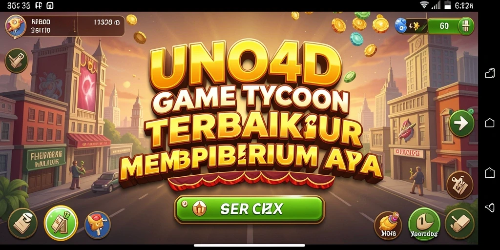 Tampilan gameplay Tycoon yang menarik di UNO4D, penuh strategi dan tantangan.